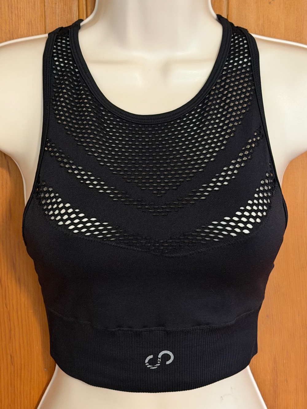 Curves N Combat Boots Seamless Laser Cut Bra Black